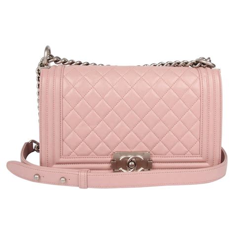 chanel baby pink boy bag|medium chanel pearl boy bag.